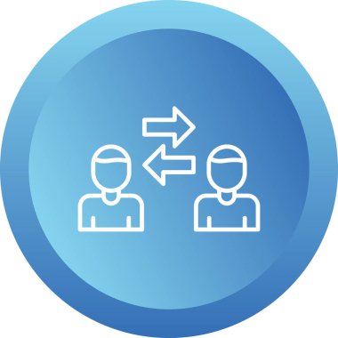 Kişilerarası iş adamlarının vektör çizimi