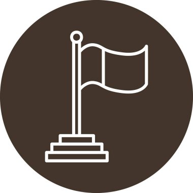 Bayrak. Web simgesi basit tasarım 