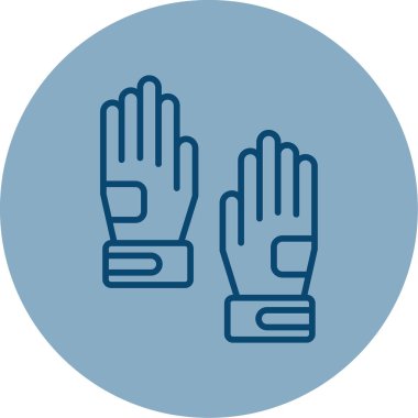 Eldiven simgesi, vektör illüstrasyonu basit tasarım