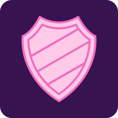 kalkan simgesi web basit illüstrasyon