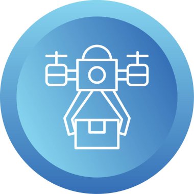 Drone simgesi vektör illüstrasyon tasarımı