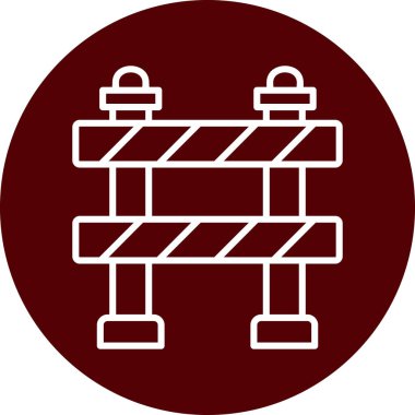 Trafik Bariyeri vektör tasarım şablonu        