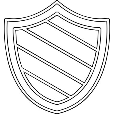 kalkan simgesi web basit illüstrasyon