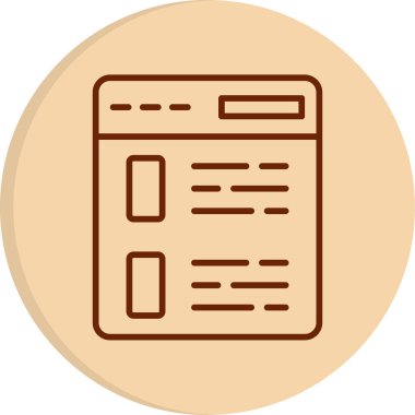 tarayıcı web simgesi, vektör illüstrasyonu