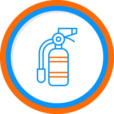 Yangın söndürme ikonu. vektör illüstrasyonu              