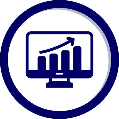 Veri analizi. Web simgesi basit illüstrasyon                  