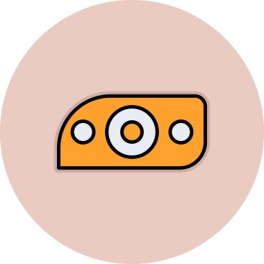 Modern araba aydınlatma simgesinin vektör illüstrasyonu                  