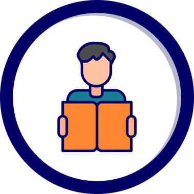 Danışmanlık ve Eğitim modern web simgesi, vektör illüstrasyonu           