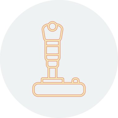 Modern joystick simgesinin vektör çizimi                             