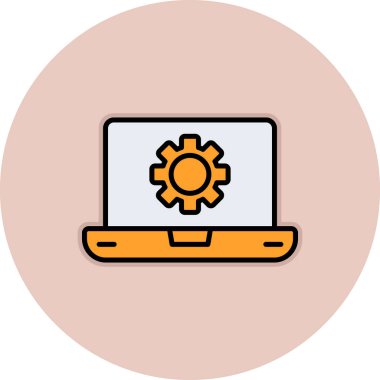 Yazılım web simgesi vektör illüstrasyonu