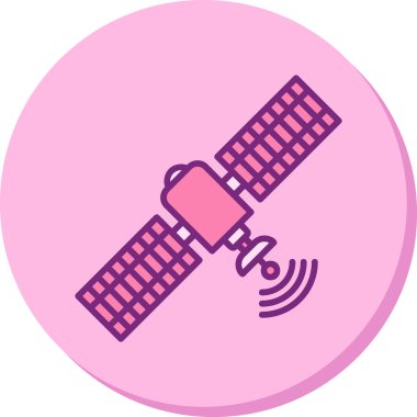 Uydu. Web simgesi basit illüstrasyon 