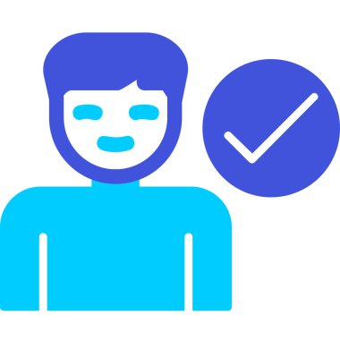 Onaylanmış Adaylar web simgesi vektör illüstrasyonu