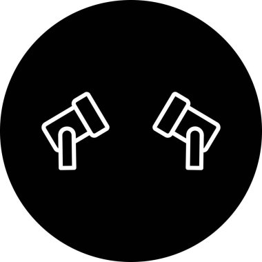 Spotlights modern simgesinin vektör illüstrasyonu                   