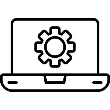 Yazılım web simgesi vektör illüstrasyonu