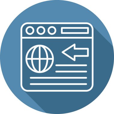 Web sayfası simgesi. vektör illüstrasyonu