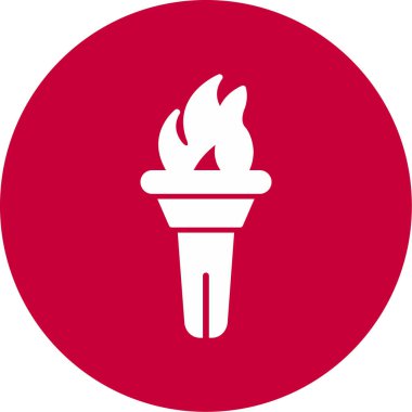 Meşalede yanan alev.