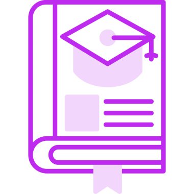 Eğitimin vektör illüstrasyonu modern simge 