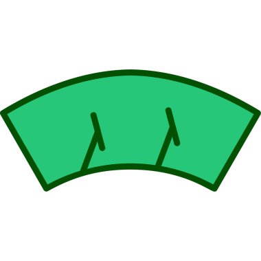 Silecek ağ simgesi vektör illüstrasyonu