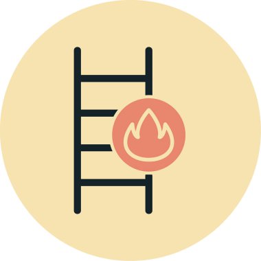 Merdiven simgesi çizimini ateşle                   