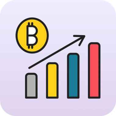 Kârlı web simgesi basit illüstrasyon