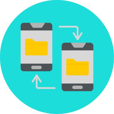 vector illustration of File Transfer modern icon            