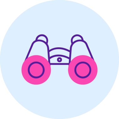 dürbün web simgesi, vektör çizim 