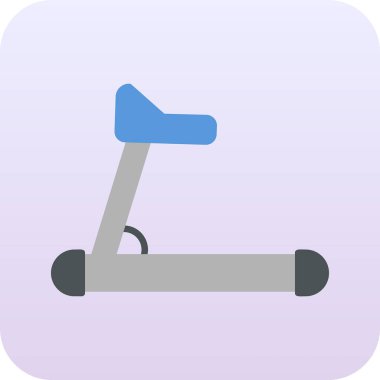 koşu bandı web simgesi, vektör çizim 