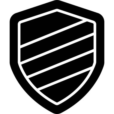 Kalkan. Web simgesi basit illüstrasyon 