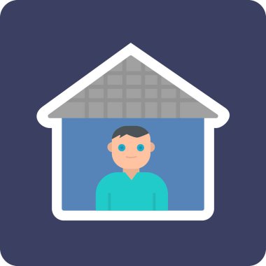 Karantina web simgesi vektör illüstrasyonu