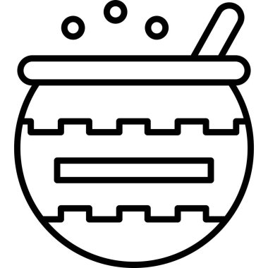 Kazan var. Web simgesi basit illüstrasyon