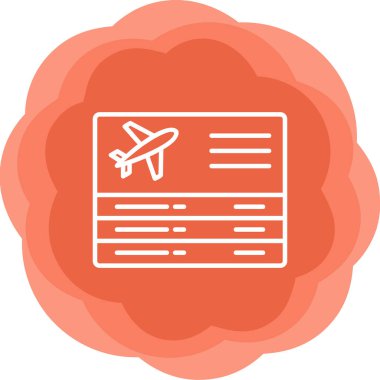 Seyahat ikonunun vektör illüstrasyonu. Ayrılışlar                   