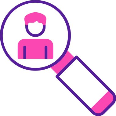 Asker Adayı Web simgesi vektör illüstrasyonu