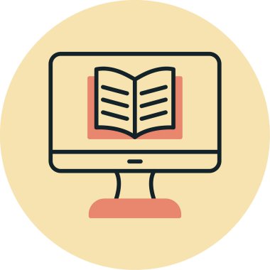 Özel ders. Web simgesi basit illüstrasyon