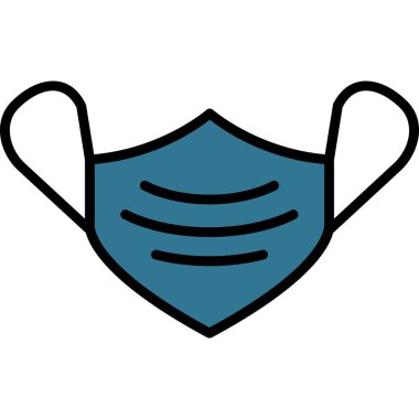 Bir maskenin vektör illüstrasyonu 