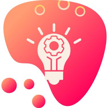 İnovasyon web simgesi basit illüstrasyon 