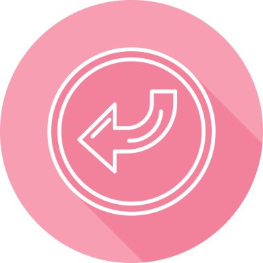 Ok simgesini, vektör illüstrasyonunu geri ver 