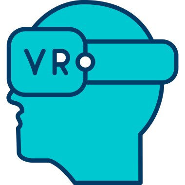 virtual reality glasses vector icon design