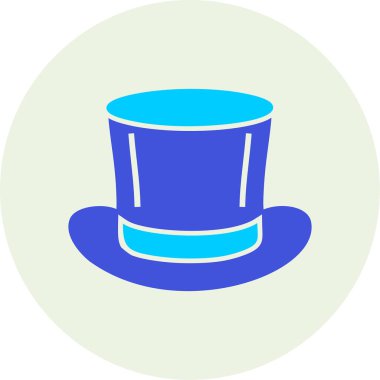 Sihirli Şapka web simgesi, vektör illüstrasyonu 