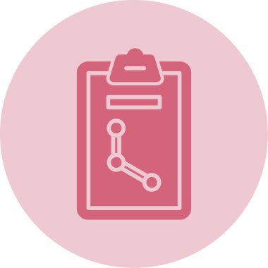 Analiz web simgesi, vektör illüstrasyonu