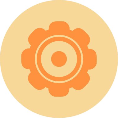 Dişliler. Web simgesi vektör illüstrasyonu