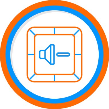 Cilt Aşağı simge, vektör illüstrasyon basit tasarım