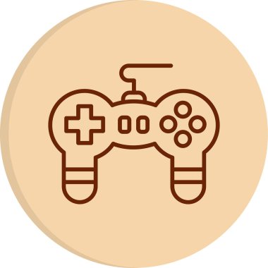 oyun denetleyici simgesi, vektör illüstrasyonu 