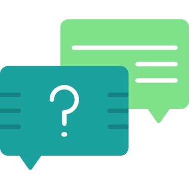 Sohbet baloncukları simgesi, vektör illüstrasyonu basit tasarım