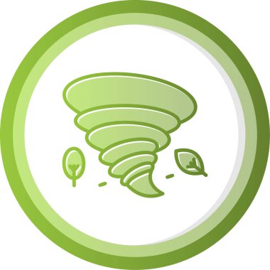 Tornado simgesi, vektör illüstrasyonu basit tasarım