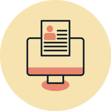 Çevrimiçi Web simgesi, vektör illüstrasyonu