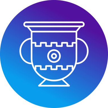 Amforo web simgesinin vektör illüstrasyonu             