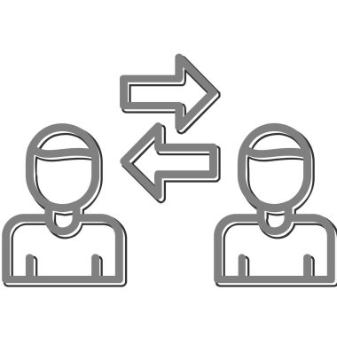 Kişilerarası iş adamlarının vektör çizimi