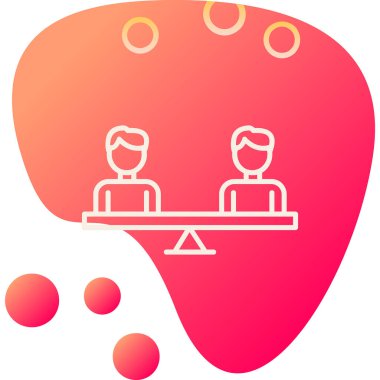 Modern Eşitlik simgesinin vektör illüstrasyonu                