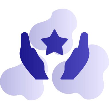 yıldız web simgesi basit illüstrasyon 