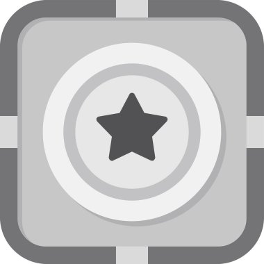 yıldız web simgesi basit illüstrasyon 